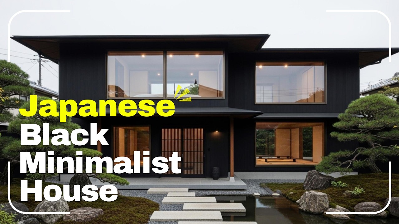 Elegant Japanese Black Minimalist House I Traditional, Modern and ...