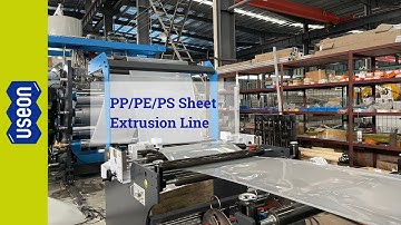PP/PE/PS Sheet Extrusion Line, TDD120 Single Screw Extruder - USEON