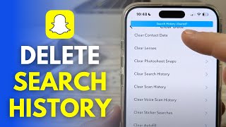 How To Clear Search History On Snapchat