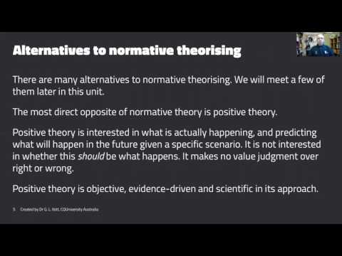 LO 4.1：規範的理論について