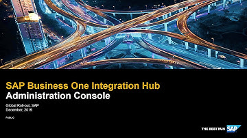 SAP Business One Integration Hub: Administration Console