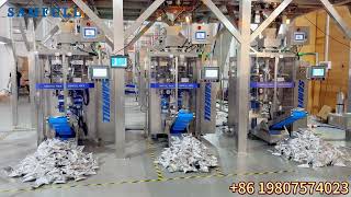 Up to 1000 Bags/Min High-Speed Automatic Snack Feeding & Packaging Line for Chips and Puffed Snacks