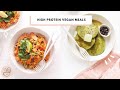 What I Eat in a Day | High Protein Vegan Meals + Tips!