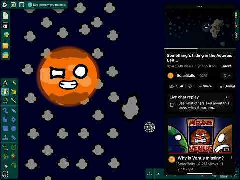 Something’s hiding in the asteroid belt… (algodoo)