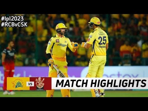 CSK vs RCB match highlights. Chennai Vs Bangalore match. RCB vs CSK ...