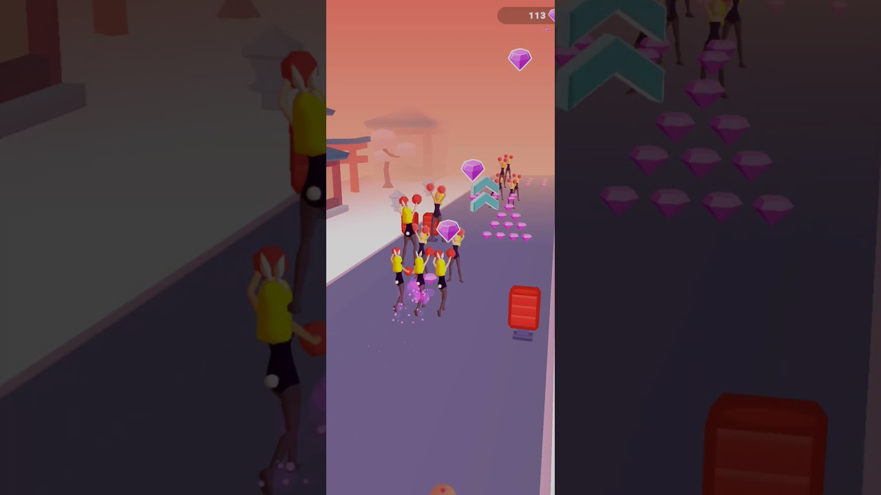 Cheerleader Run 3D 🌖🎗️ All Levels Gameplay Android,iOS