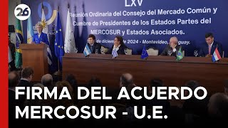 Ahora - Paraguay Histórico Acuerdo El Mercosur Y La Unión Europea Firman El Tratado