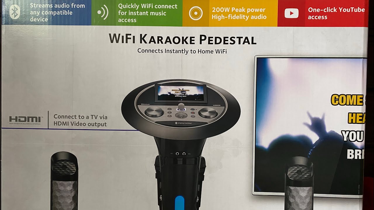 Unboxing My Singing Machine Karaoke Rhia’s Vlogs2 Wifi Pedestal Karaoke YouTube