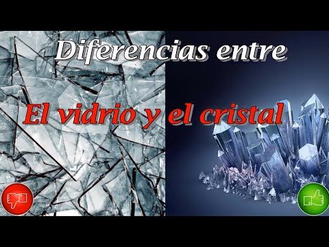 Video: Cómo Distinguir El Cristal Del Vidrio