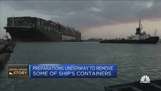 Breakthrough in attempts to free cargo ship blocking the Suez Canal. Guide
