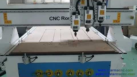STARMAcnc 3 Spindles Wood Door CNC Router STM1325 3T