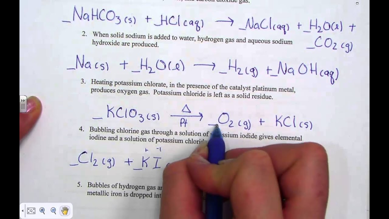 Writing Skeleton Equations Homework Check YouTube