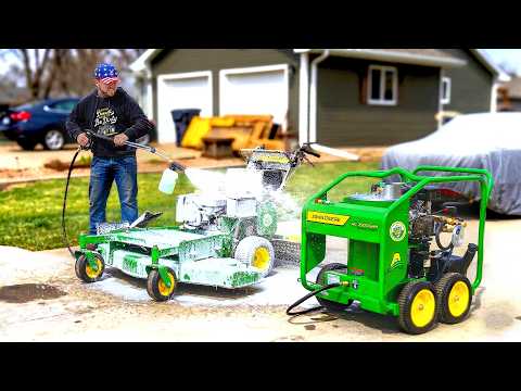 I Bought A MONSTER JOHN DEERE Pressure ￼Washer | ANDY CLEAN MACHINE! 🚜🫧