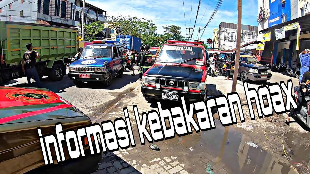 respon cepat pemadam kebakaran kota Banjarmasin kena informasi hoax