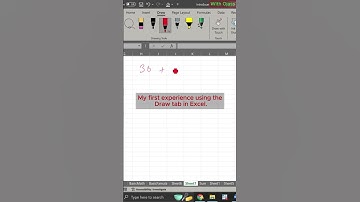 Draw Tab in Excel #excel