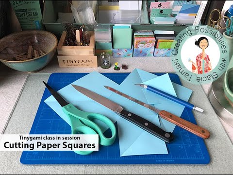 How to cut paper squares 