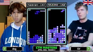 DIG OF A LIFETIME!! Dog, SV | Apr '24 Rd 2 | Classic Tetris Monthly Masters