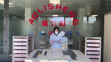 Aolisheng rebound drawer slide, three 45mm wide drawer guides