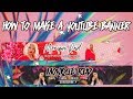 *UPDATED* HOW TO MAKE A YOUTUBE CHANNEL BANNER l Monique Reid