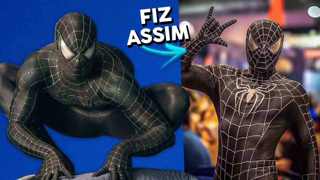 Fiz o TRAJE PRETO do TOBEY de HOMEM-ARANHA 3!