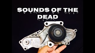 Bad Water Pump - Sound of a Bad Bearing - Symptoms Bad Bearing - Idle Squeal Bad Water Pump