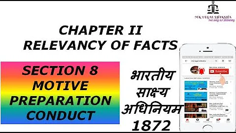 SECTION 8 Indian Evidence Act 1872
