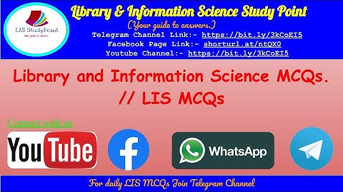 Library and information science MCQS / Quizzes // LIS MCQs // LIS Quizzes