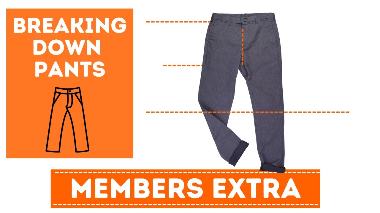 Members EXTRA - all about pants, crotch extension, how to make a base ...