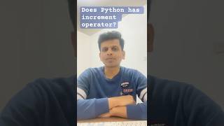 Does Python has increment operator? #programming #python #tamilshorts
