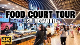 [4K] Exploring SM MEGAMALL FOOD COURT & Savoring the AllTime Favorites!