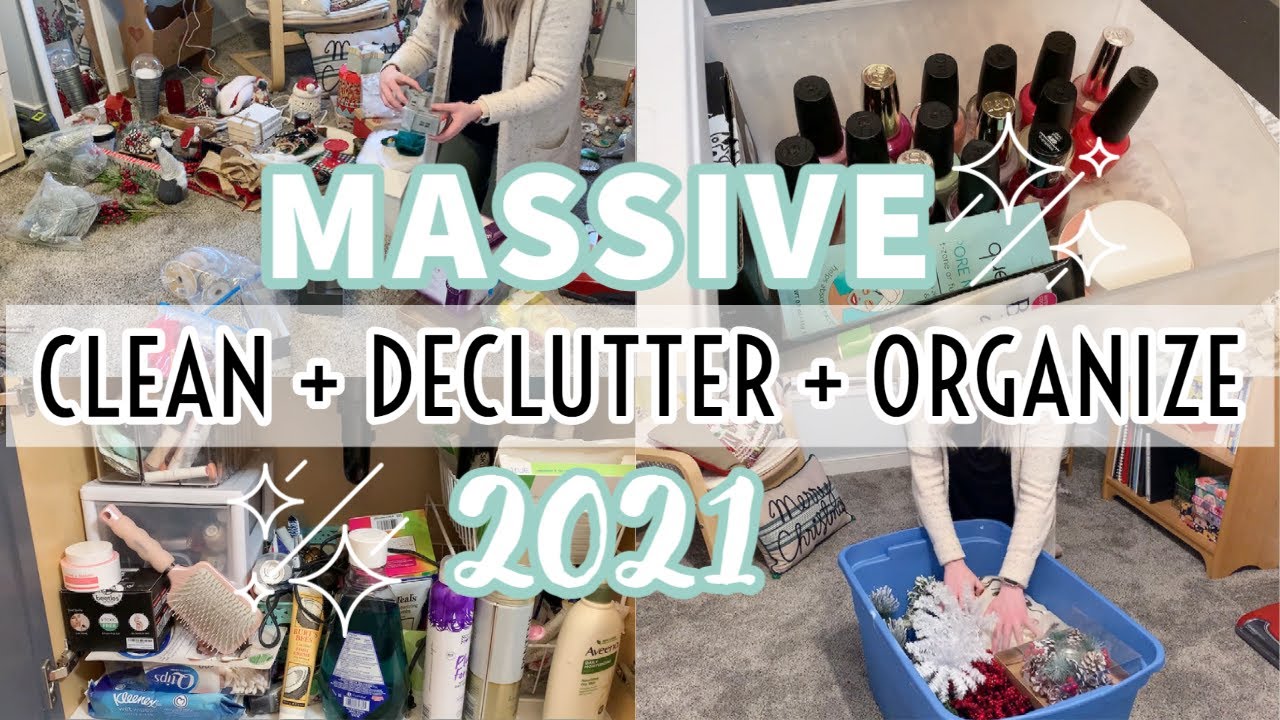 NEW! 2021 EXTREME CLEAN + DECLUTTER + ORGANIZE WITH ME | CLEANING ...
