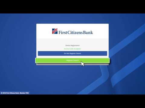 First Citizens Bank Digital Banking Demo - Login