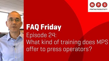 MPS FAQ Friday #24: What kind of training does MPS offer to press operators?