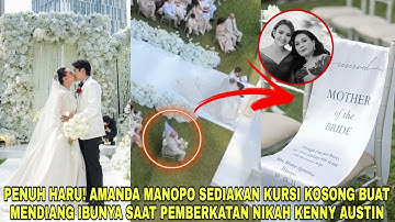 Haru 😭 Amanda Manopo Sediakan Kursi Kosong Buat Mendiang Ibunya saat Pemberkatan Nikah Kenny Austin