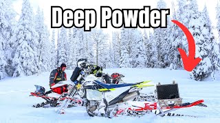 Deep Powder Snowbiking & Getting Stuck! by COLE EADES 238 views 3 months ago 11 minutes, 45 seconds