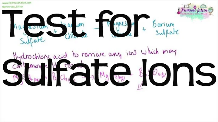 Test for Sulfate Ions | Chemistry A-Level Required Practical