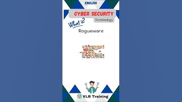 What is Rogueware ?cyber security terminology #cybersecurity #vlrtraining #education