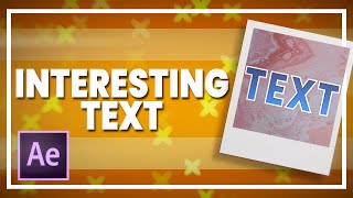 How to Make Candy Style Text More Interesting || After Effects [Tutorial]
