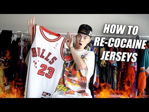 How to Re-Whiten and Remove Stains From Jerseys! Full Restoration!
