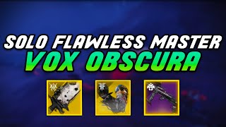 Solo Flawless Master Vox Obscura Exotic Mission (Solar 3.0 Hunter Build) [Destiny 2]