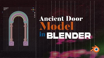 Ancient Gate 3D Modeling in Blender (Time lapse)