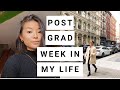 POST-GRAD WEEK IN MY LIFE | I cut my hair, NYC, SoulCycle at Rittenhouse