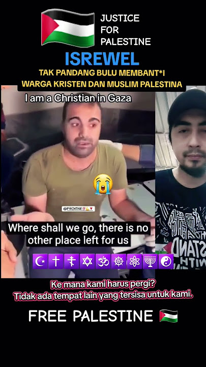ISREWEL TAK PANDANG BULU MEMB4NT*I KRISTEN DAN MUSLIM PALESTINA 🇵🇸😭