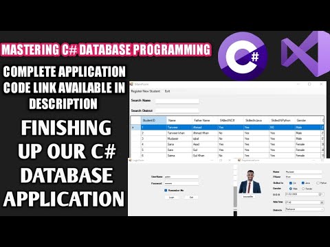 Finish our C# Database Application | C# Database tutorial series ...
