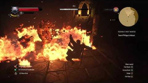 Witcher 3 Ifrit Boss Fight Death March