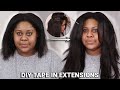 I TRIED TAPE EXTENSIONS ON RELAXED HAIR