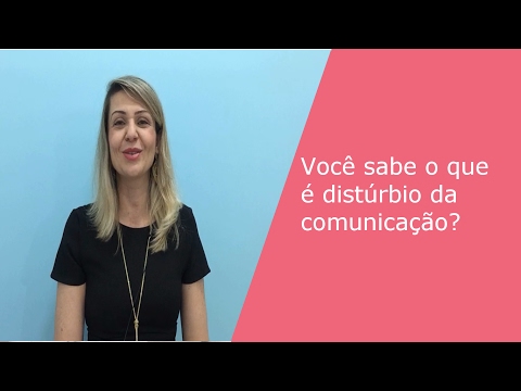 Vídeo: O que é distúrbio de comunicação social Como é tratado?