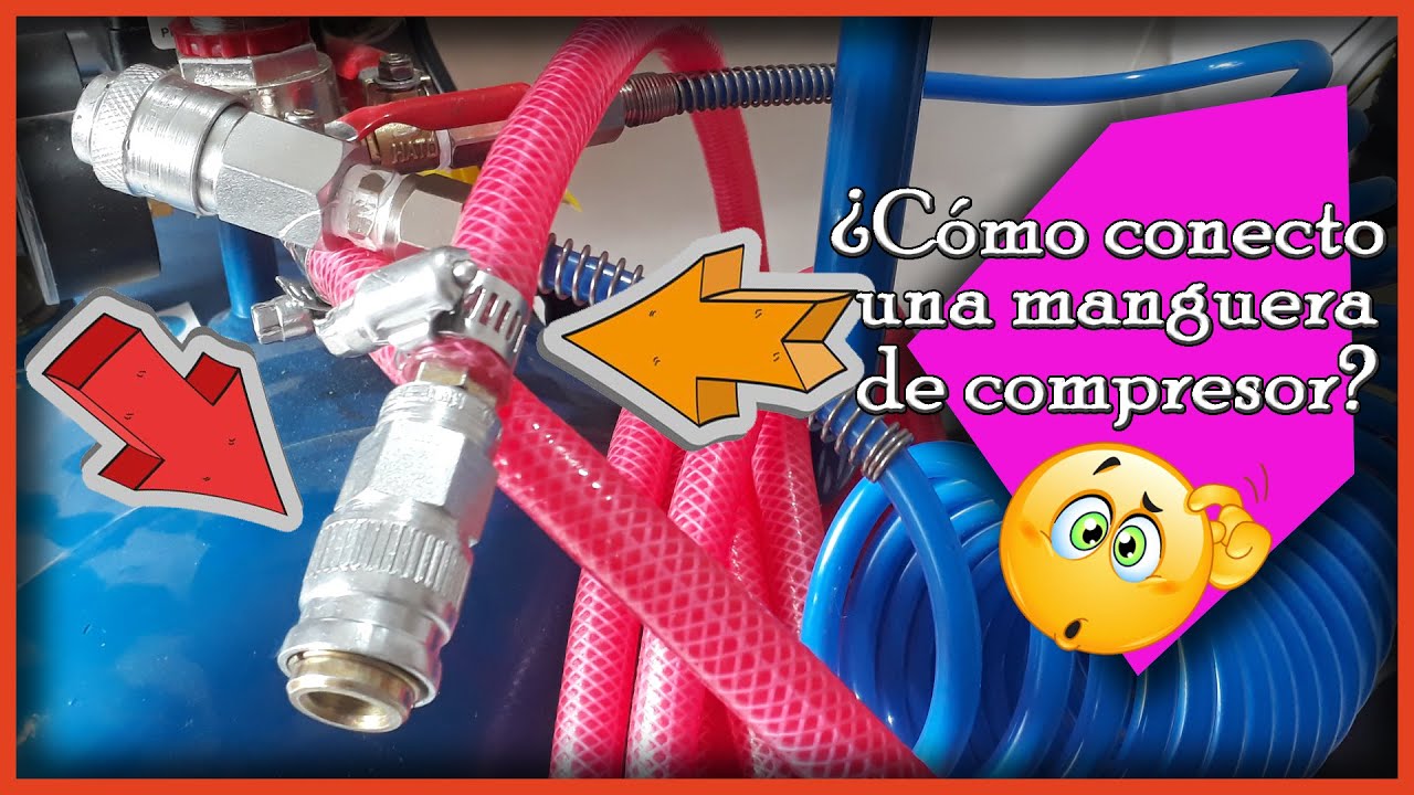 ¡¿Cómo CONECTAR MANGUERA de COMPRESOR de AIRE?! 🧐 Probando trabaroscas SIN TEFLON