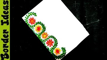 Border and corner design for students project khata.// Practical khata design.//Part..1