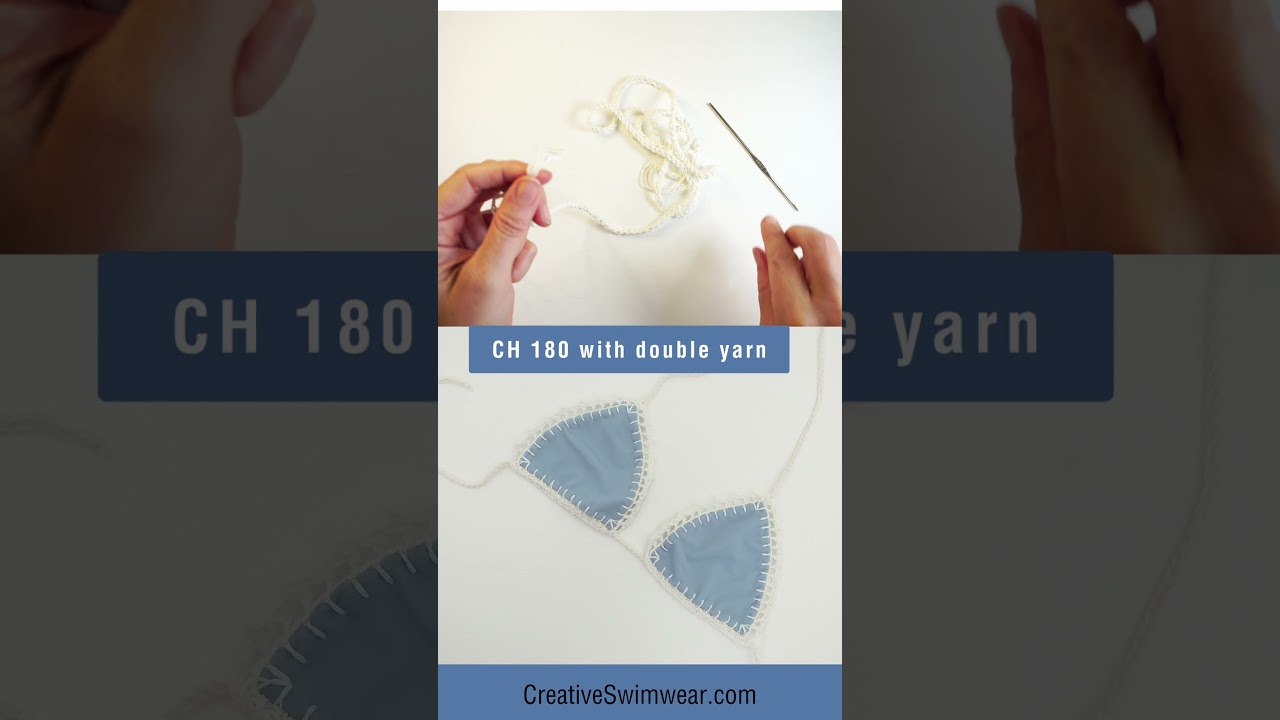 How to crochet a bikini with lycra! 